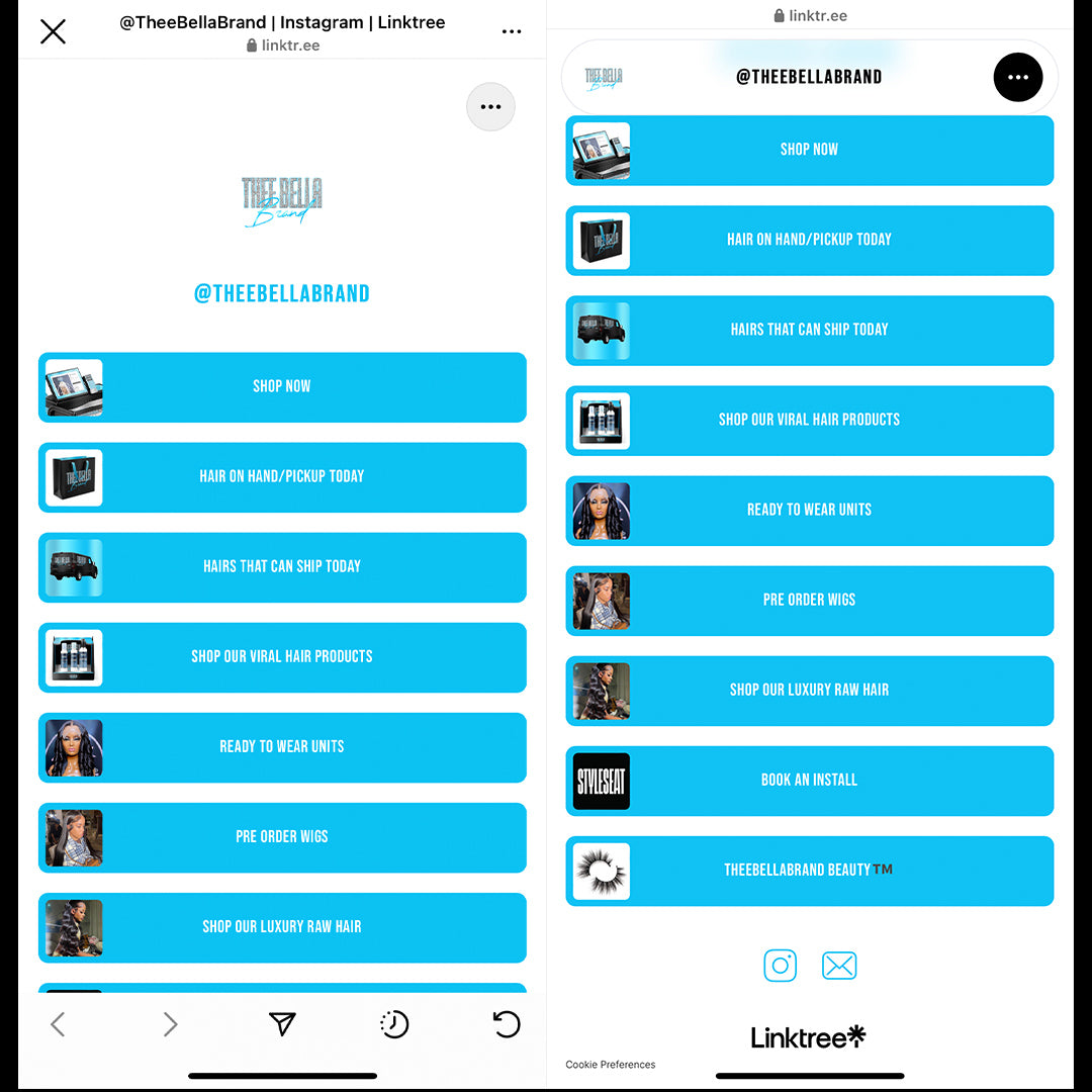 Link Tree Design – Maraa Designs