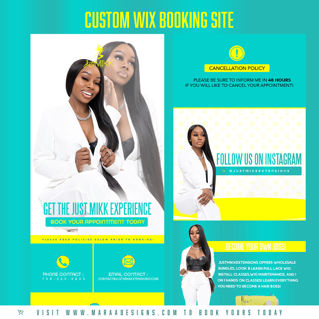 Custom Wix Booking Site