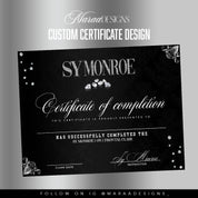 Custom Certificate Design ( No Print )